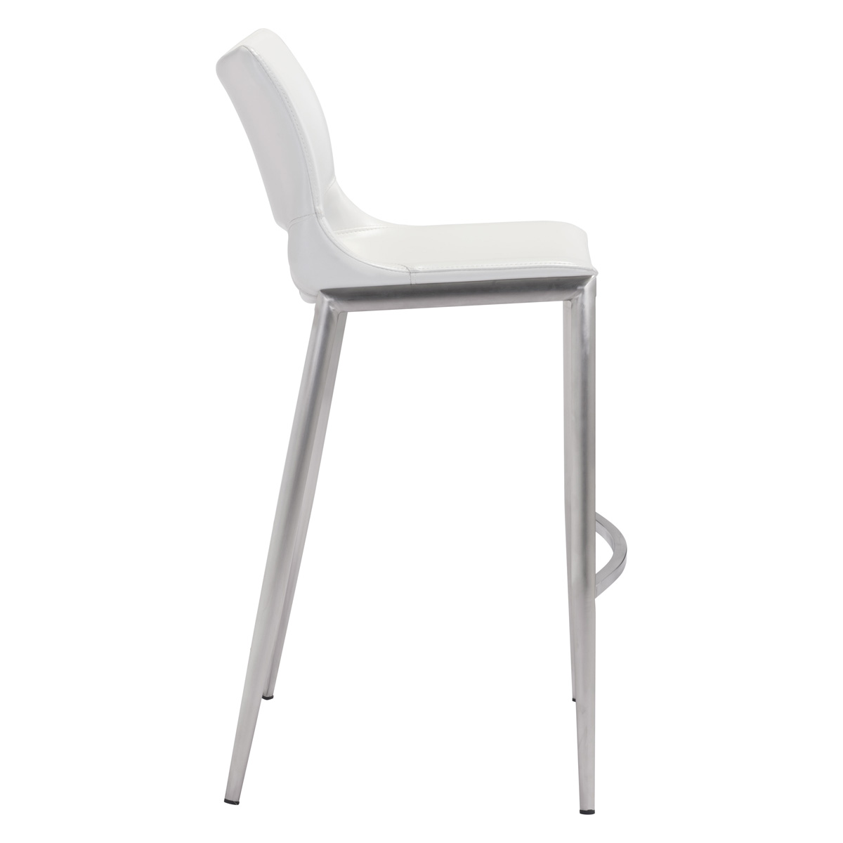 ZUO Ace Bar Chair (Set Of 2) - White/Silver