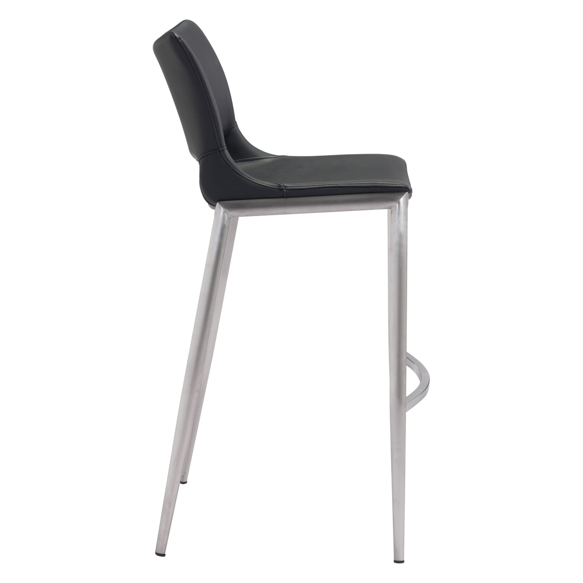 ZUO Ace Bar Chair (Set Of 2) - Black/Silver