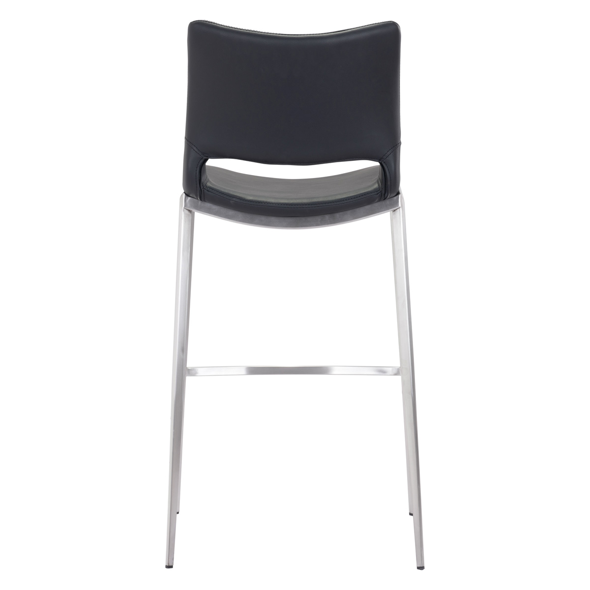 ZUO Ace Bar Chair (Set Of 2) - Black/Silver