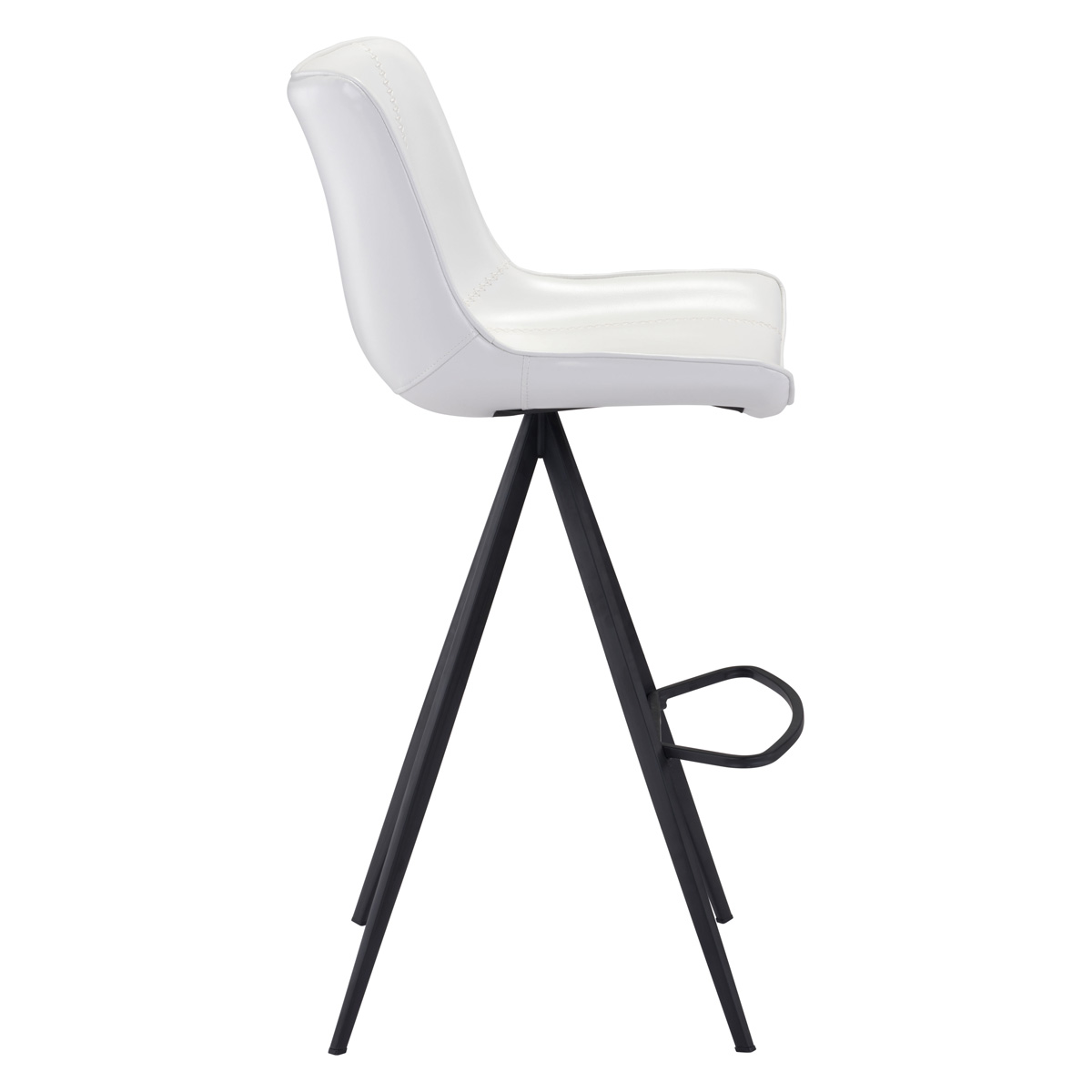 ZUO Aki Bar Chair (Set Of 2) - White/Black