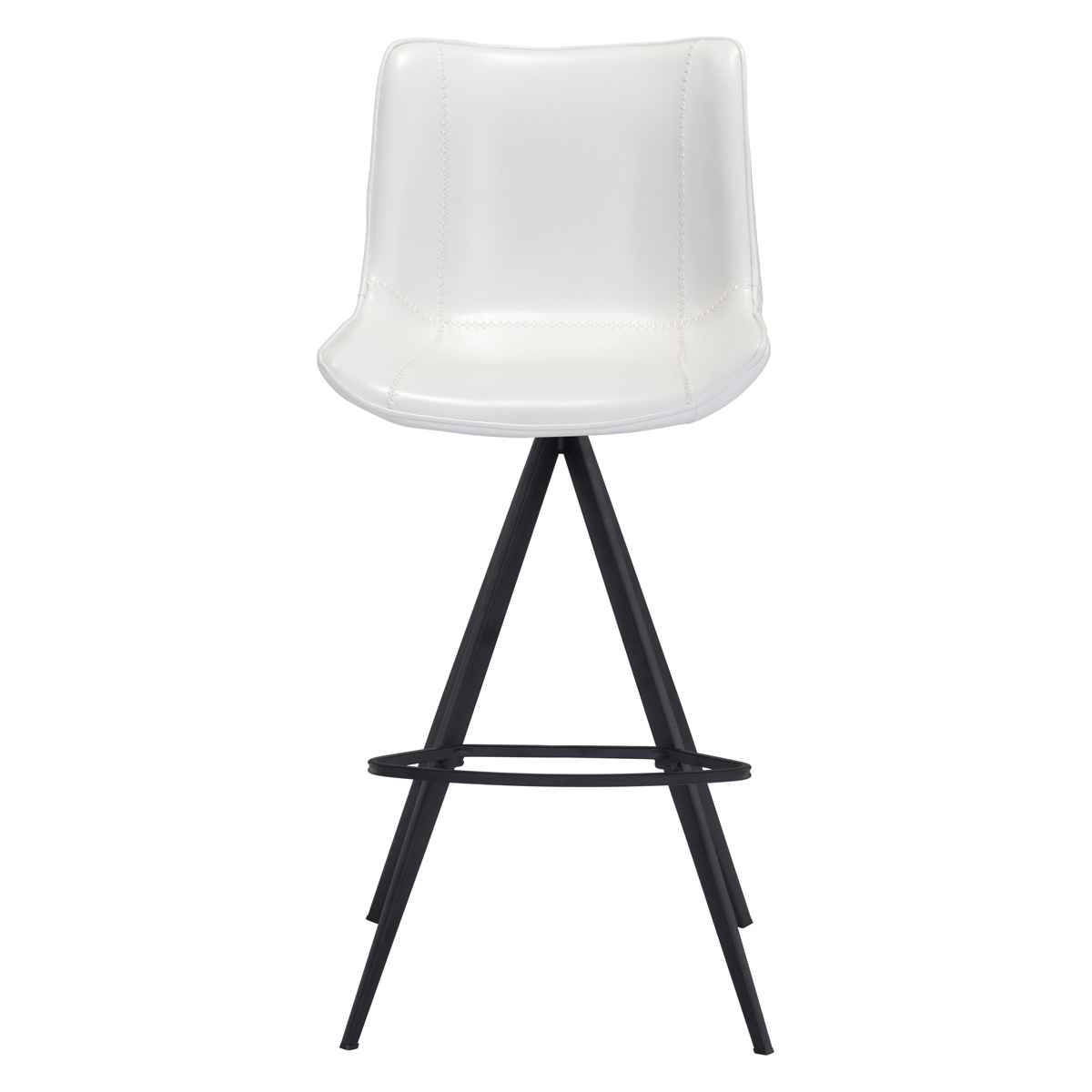 ZUO Aki Bar Chair (Set Of 2) - White/Black