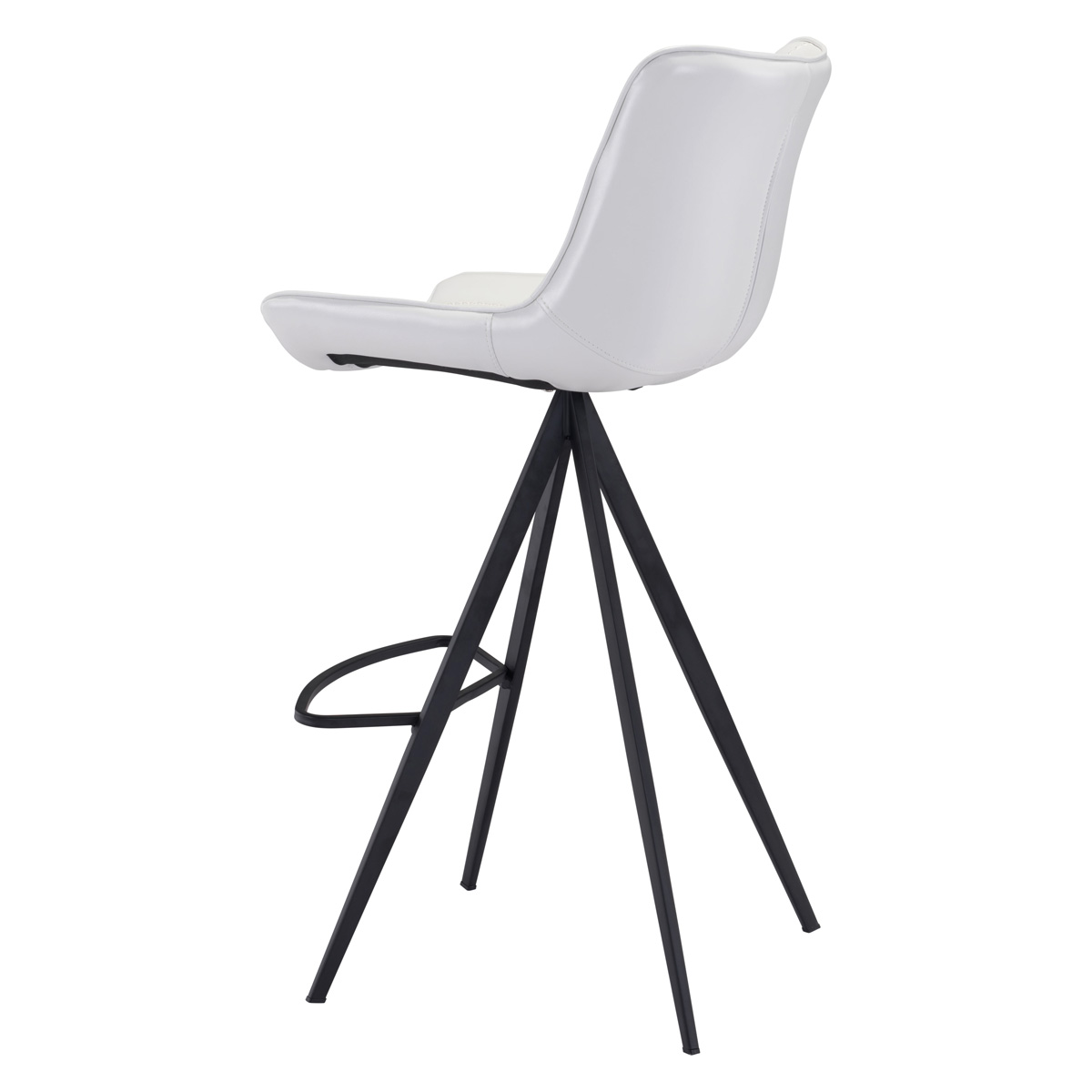 ZUO Aki Bar Chair (Set Of 2) - White/Black