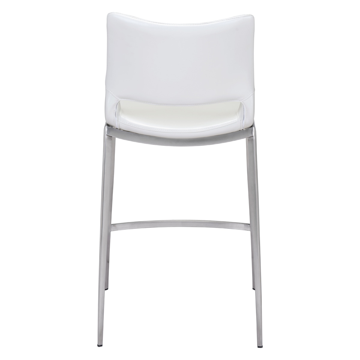 ZUO Ace Counter Chair (Set Of 2) - White/Silver