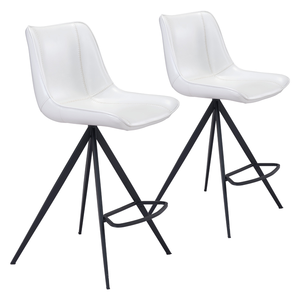 ZUO - Aki Counter Chair (Set Of 2)