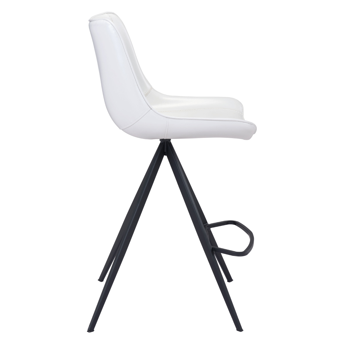 ZUO Aki Counter Chair (Set Of 2) - White/Black