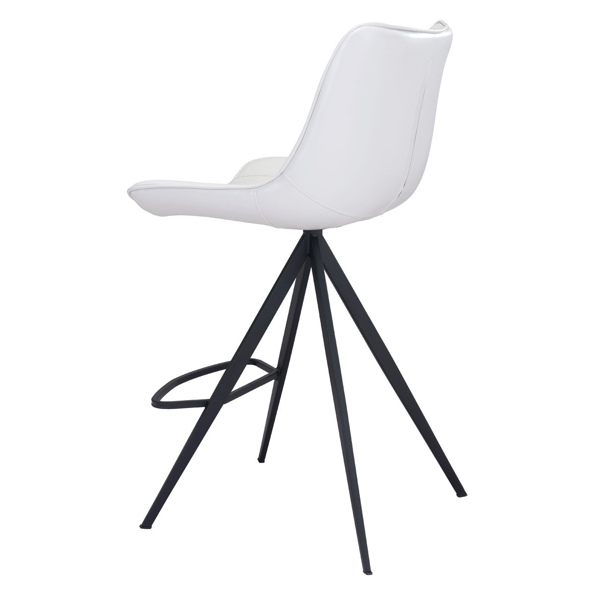 ZUO Aki Counter Chair (Set Of 2) - White/Black