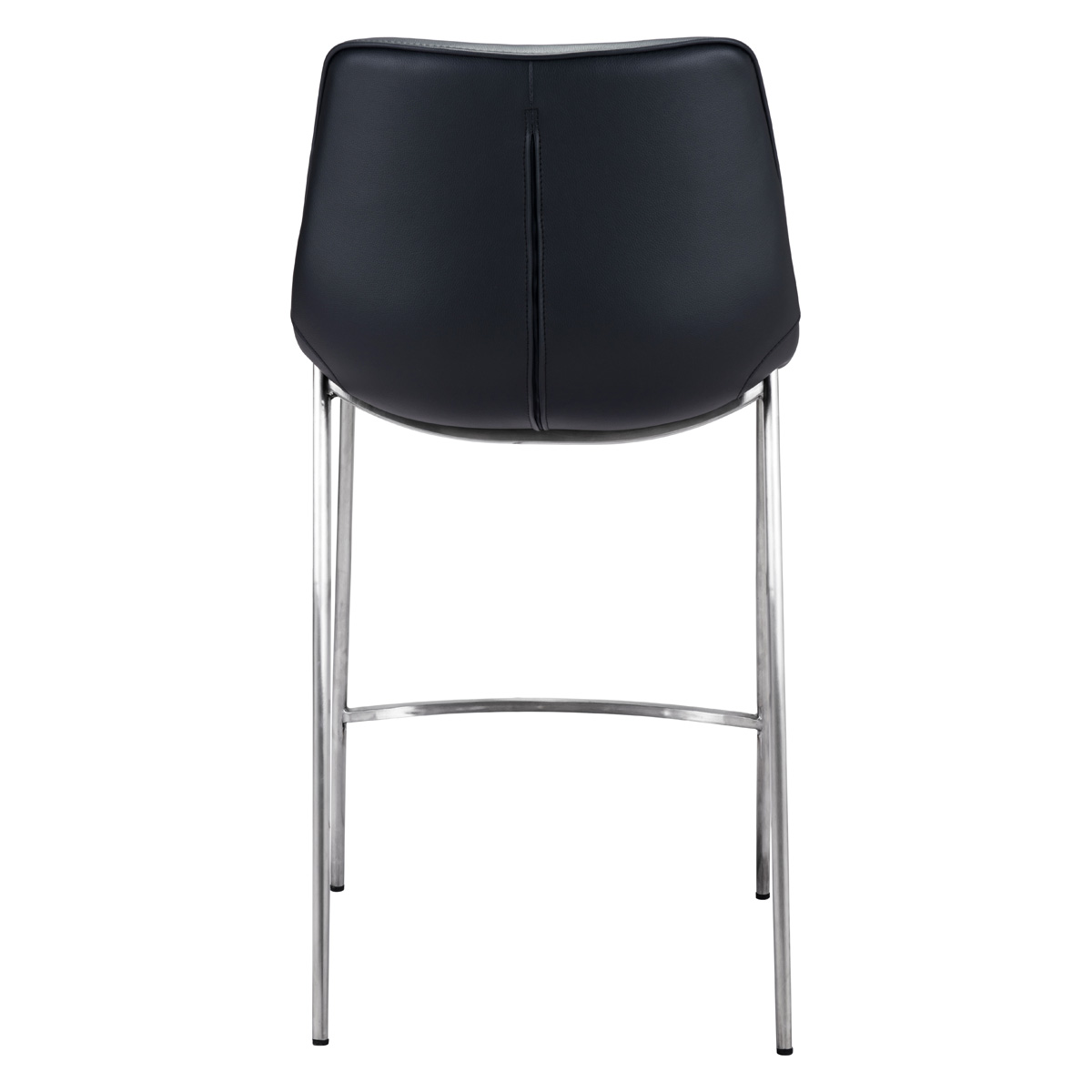 ZUO Magnus Counter Chair (Set Of 2) - Black/Silver