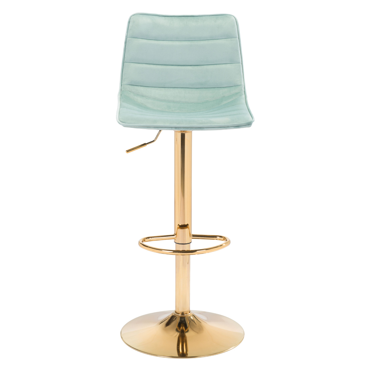 ZUO Prima Bar Chair - Light Green/Gold