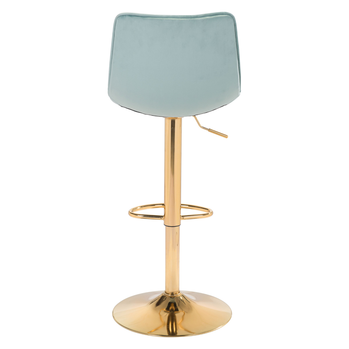 ZUO Prima Bar Chair - Light Green/Gold