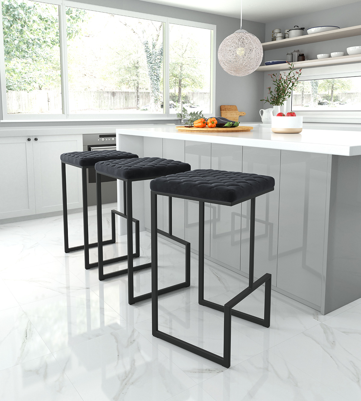 ZUO Element Barstool - Black