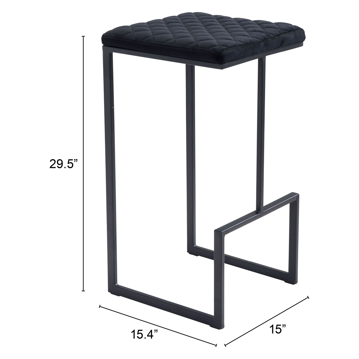 ZUO Element Barstool - Black