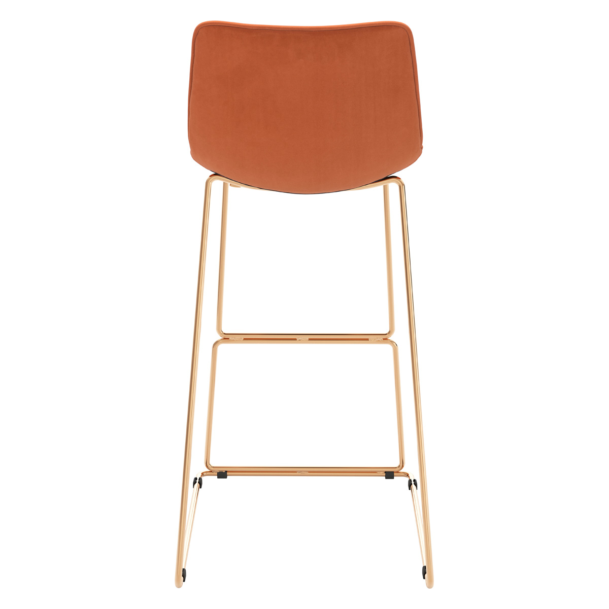 ZUO Adele Bar Chair - Orange