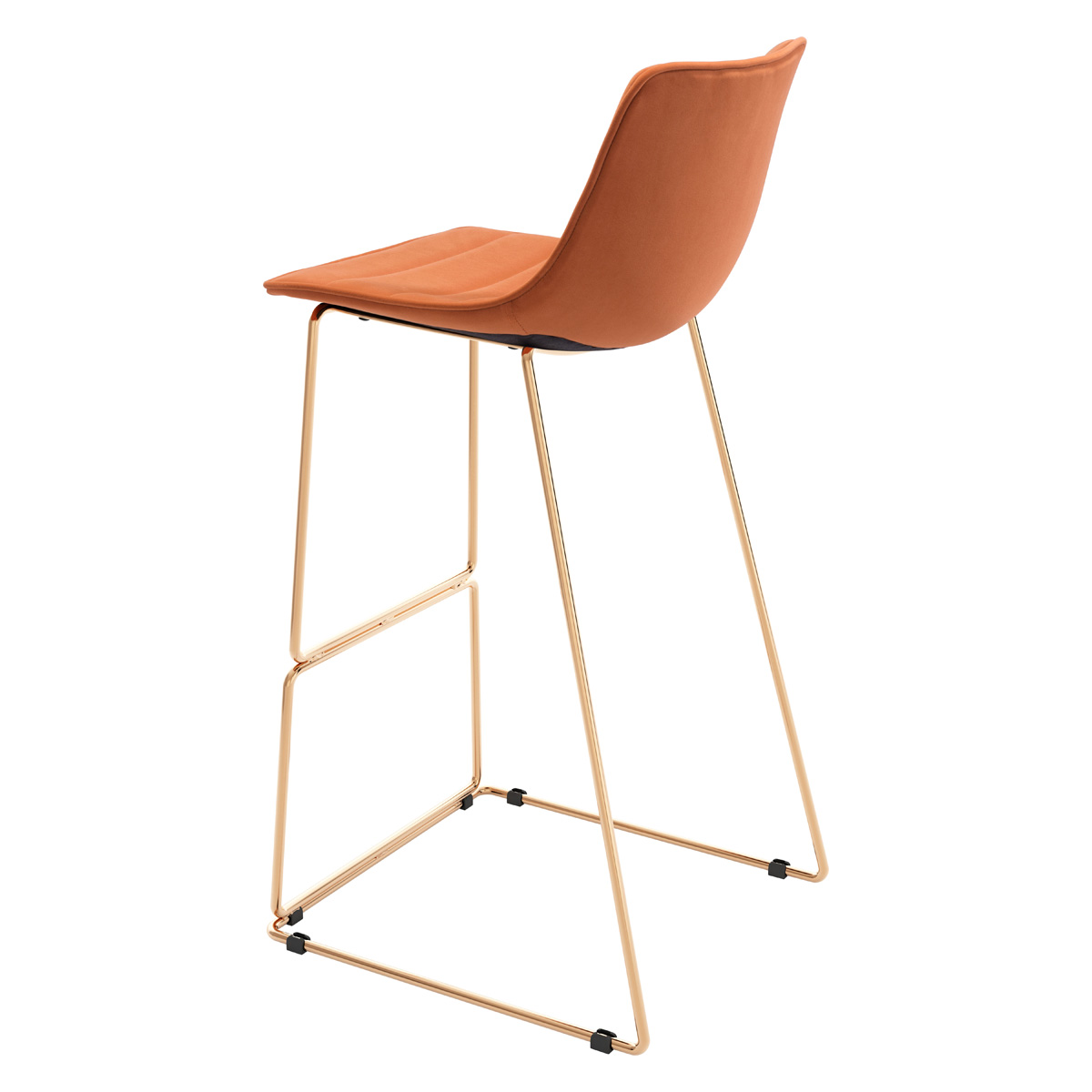 ZUO Adele Bar Chair - Orange