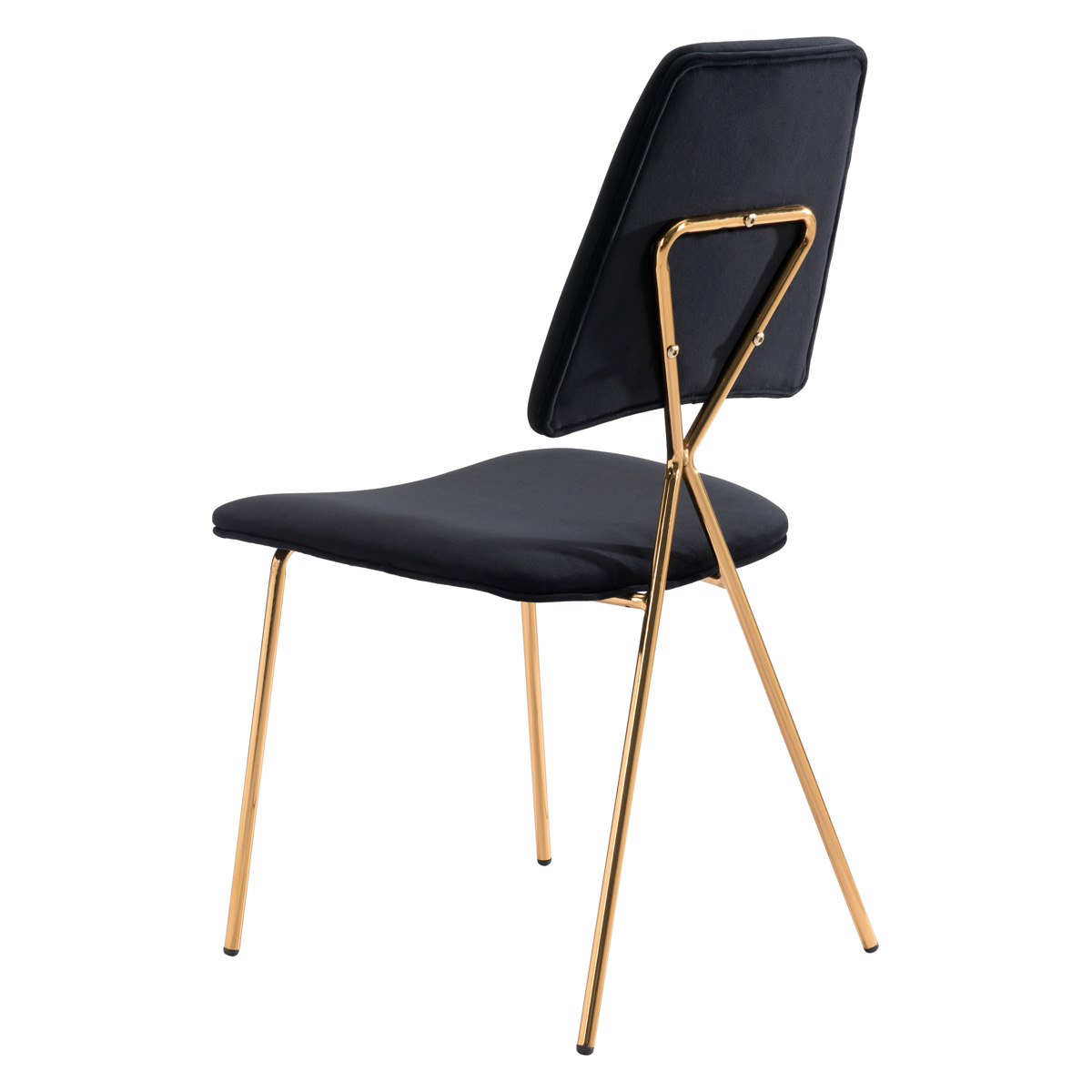 ZUO™ Chloe Dining Chair (Set Of 2) - Black/Gold