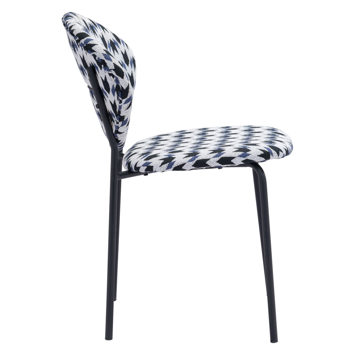 ZUO Clyde Dining Chair (Set Of 2) - Houndstooth/Black