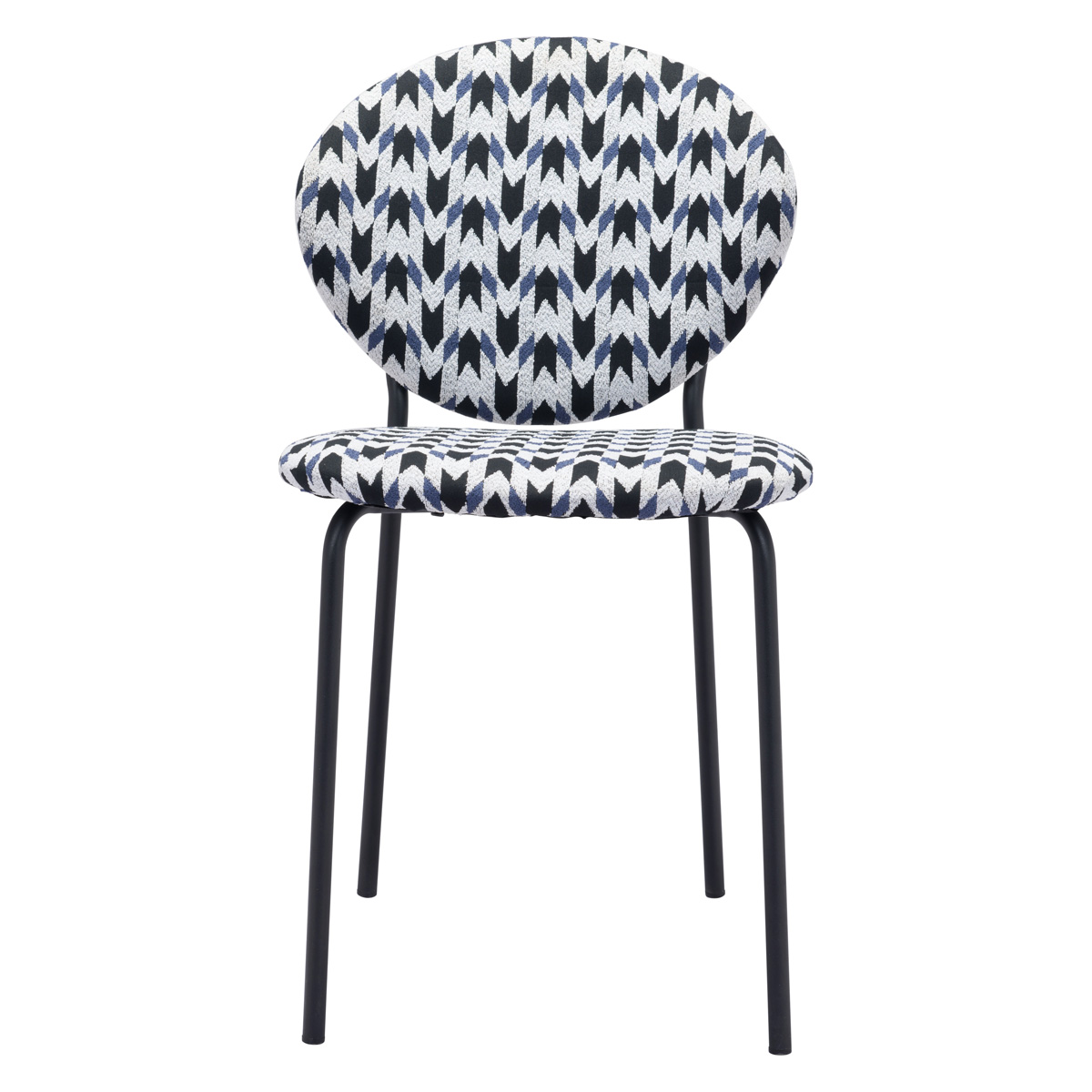 ZUO Clyde Dining Chair (Set Of 2) - Houndstooth/Black