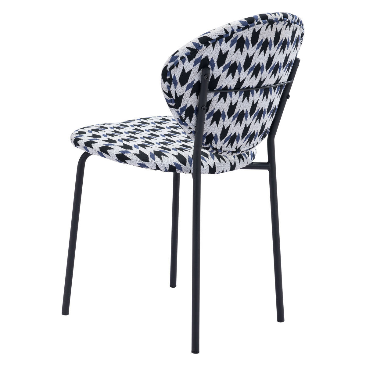 ZUO Clyde Dining Chair (Set Of 2) - Houndstooth/Black