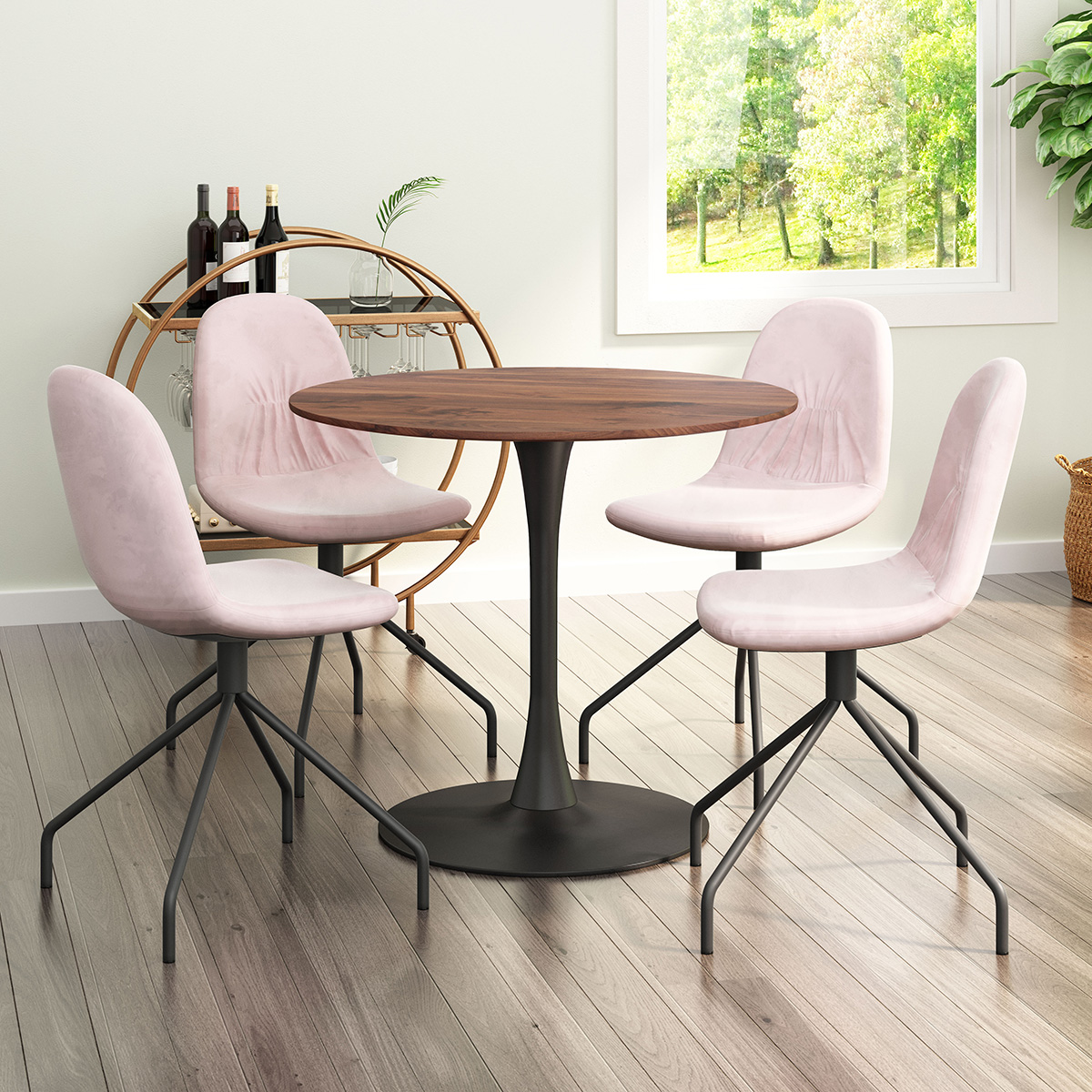 ZUO Opus Dining Table - Brown/Black