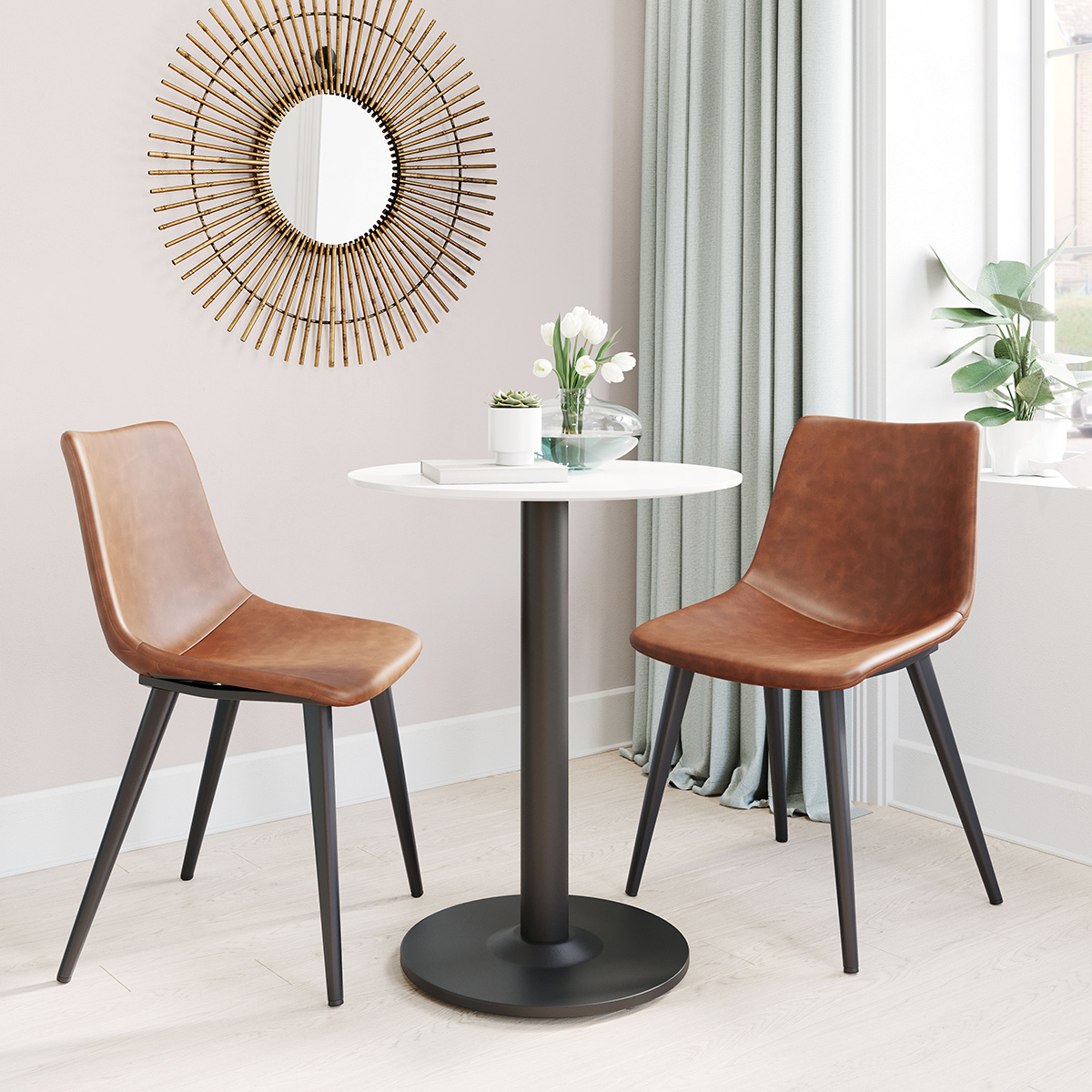 ZUO Alto Bistro Table - White/Black