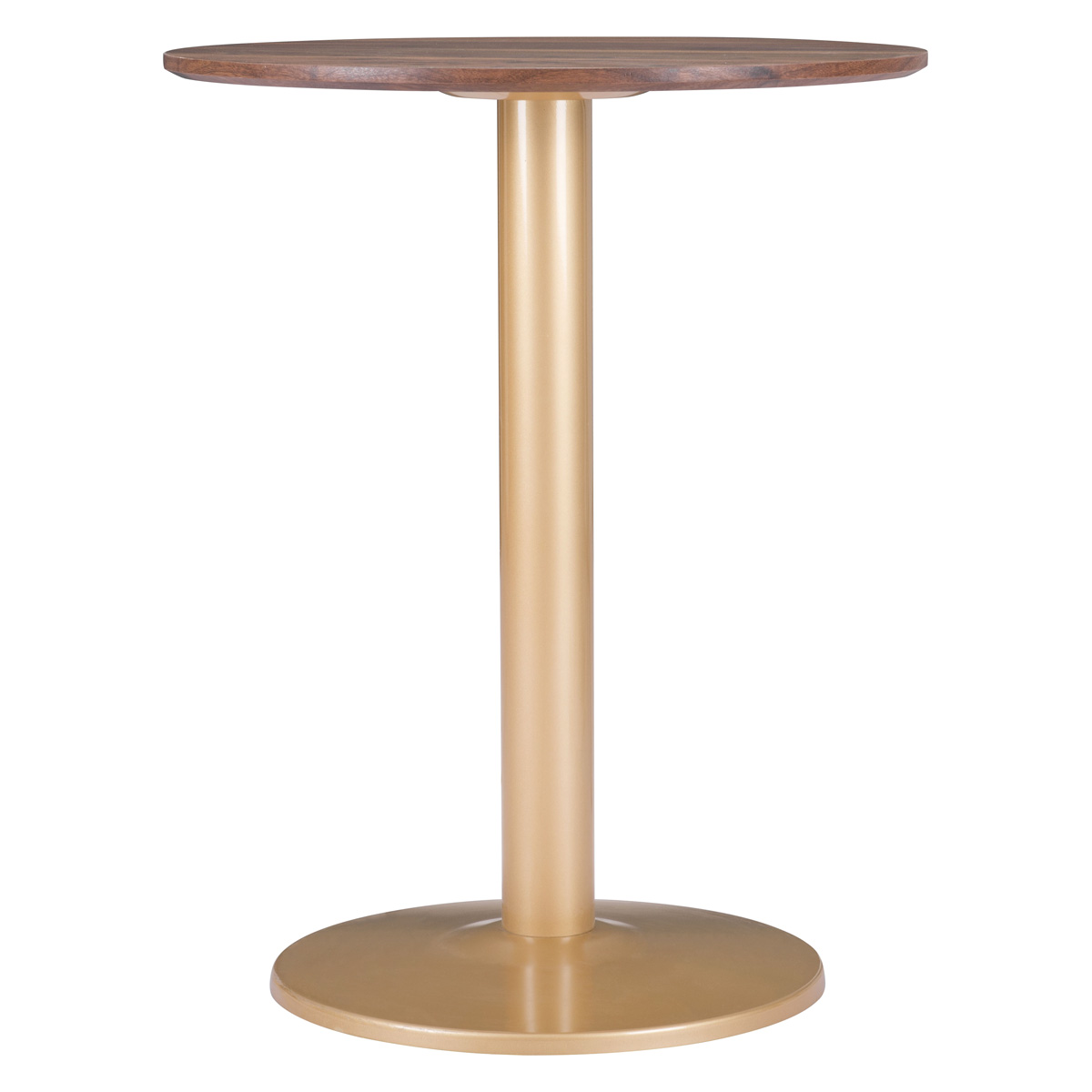 ZUO Alto Bistro Table - Brown/Gold