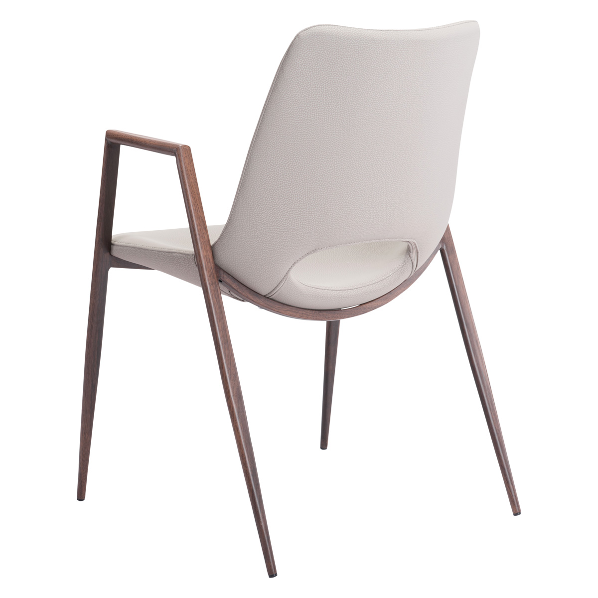 ZUO Desi Dining Chair (Set Of 2) - Beige/Dark Brown