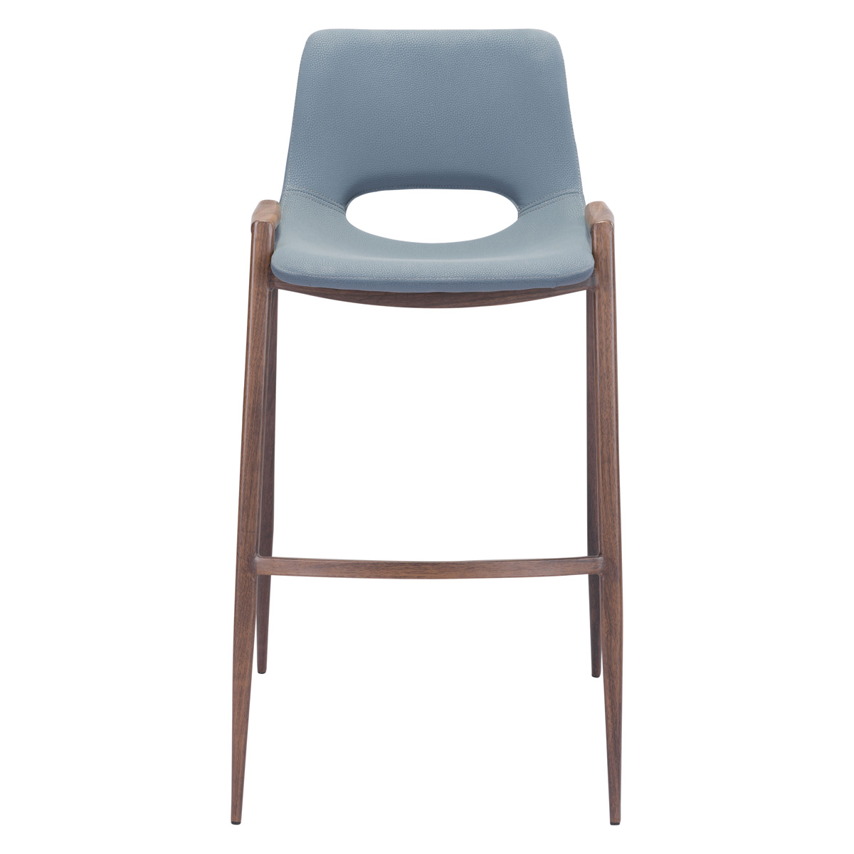 ZUO Desi Bar Chair (Set Of 2) - Gray/Dark Brown