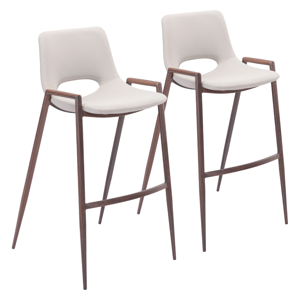 ZUO - Desi Bar Chair (Set Of 2)