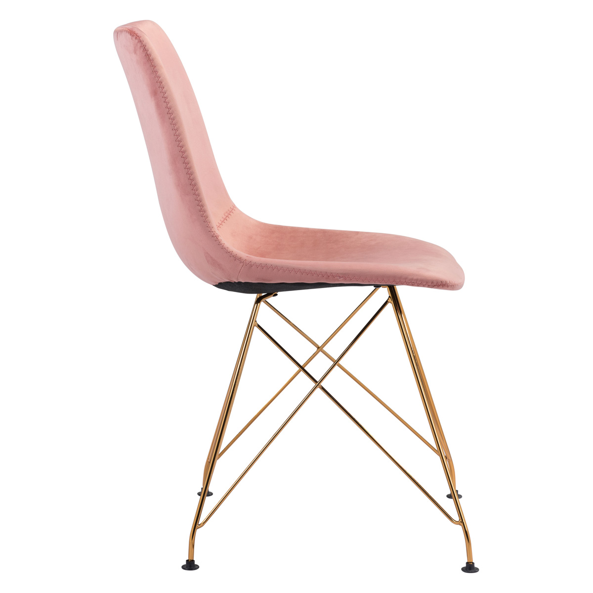 ZUO - Parker Dining Chair (Set Of 4) in Pink/Gold