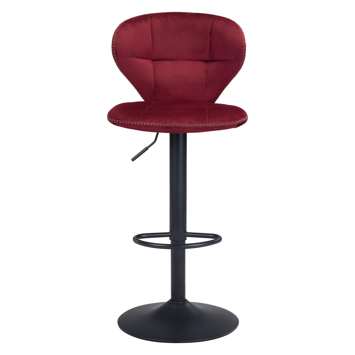 ZUO Salem Bar Chair - Red/Black