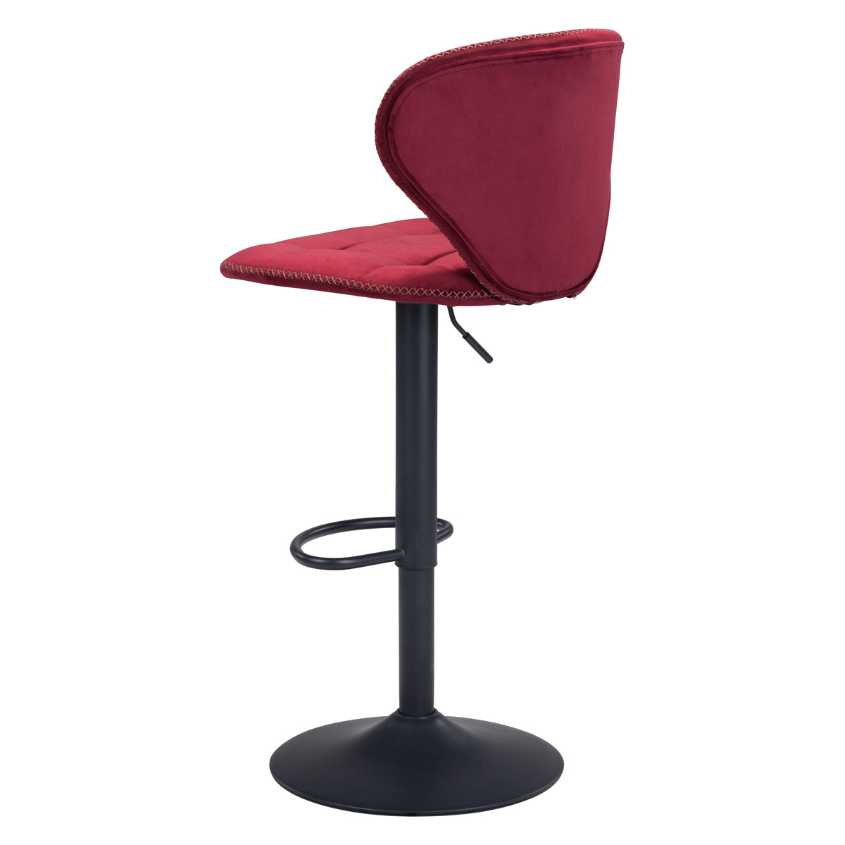 ZUO Salem Bar Chair - Red/Black