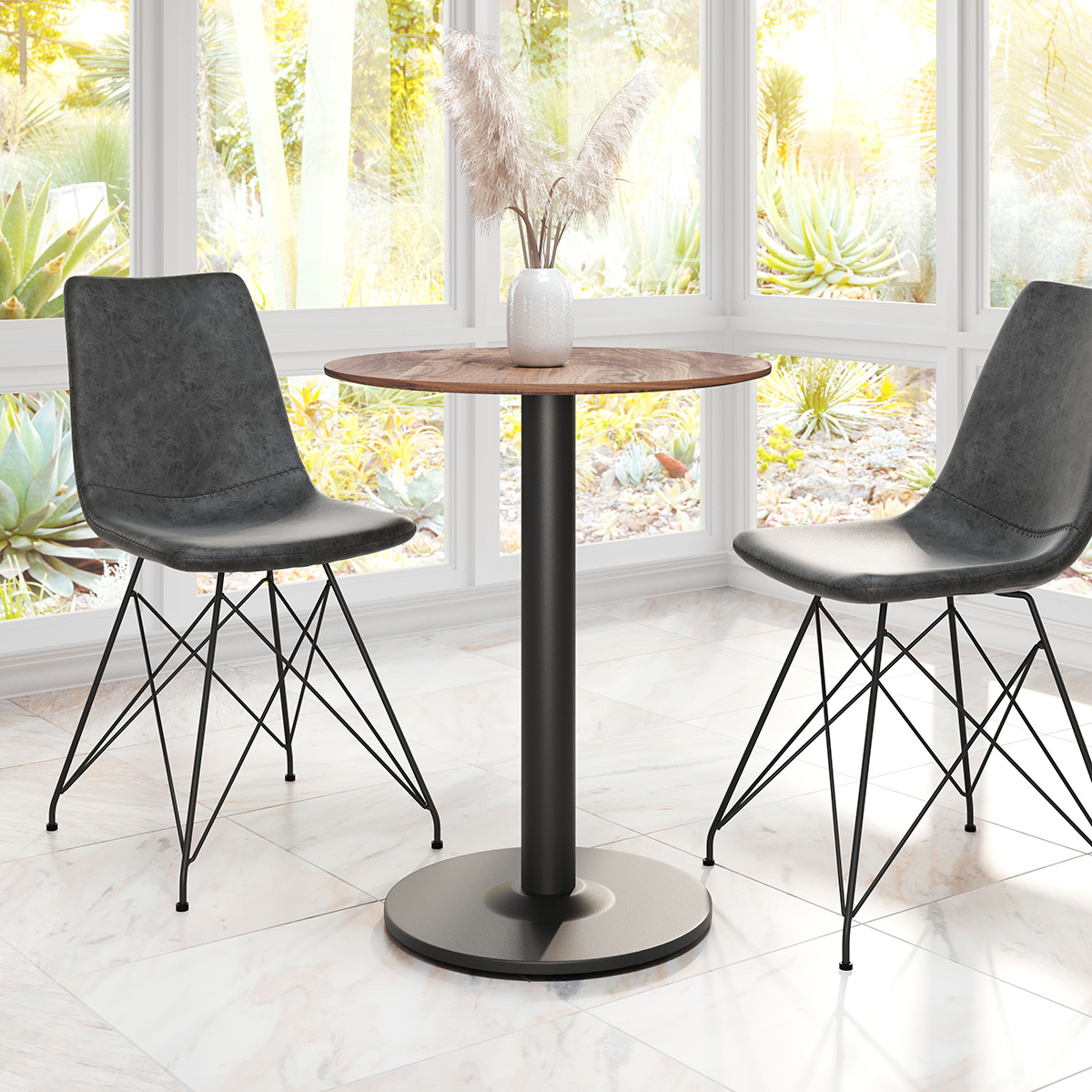 ZUO Alto Bistro Table - Brown/Black