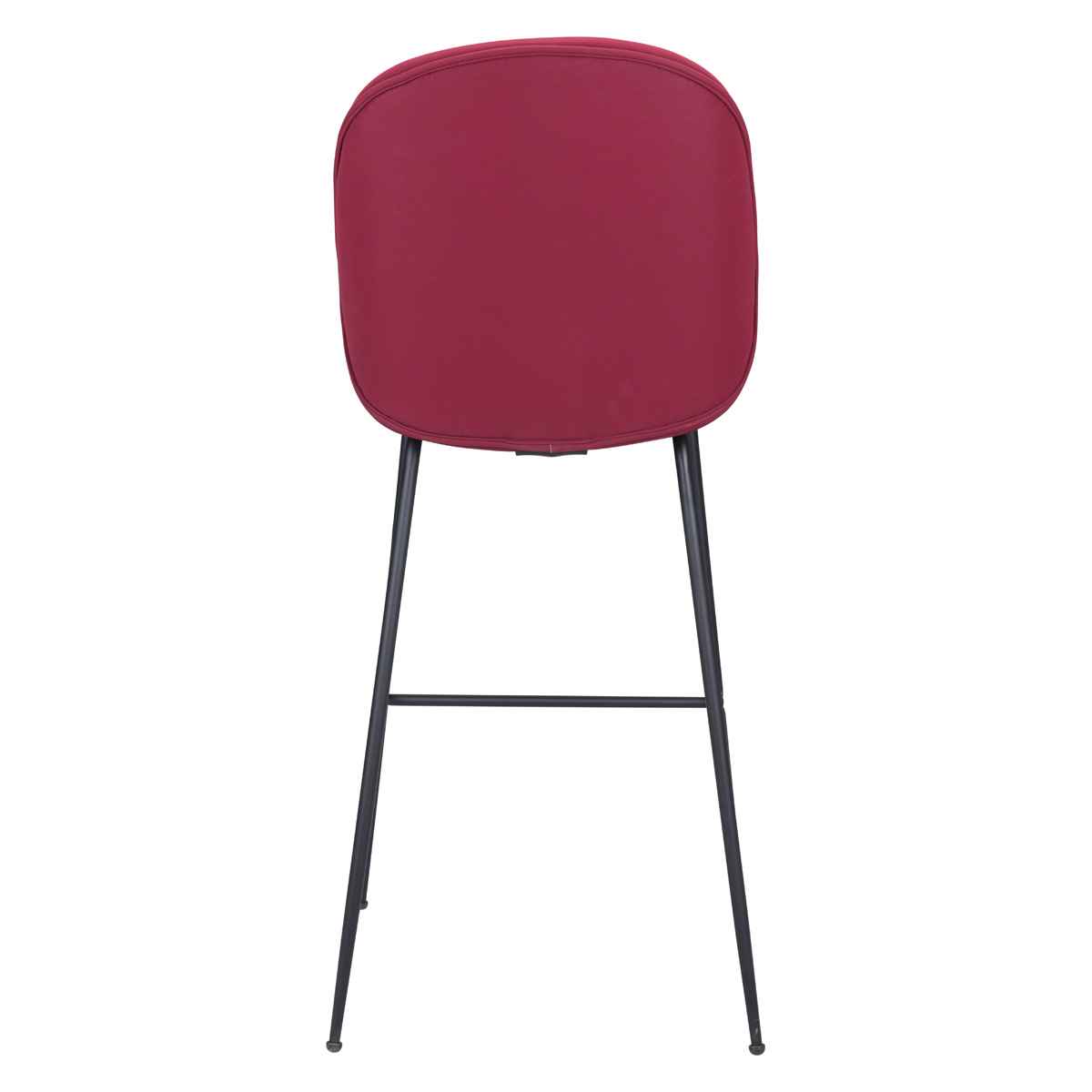 ZUO Miles Bar Chair - Red/Black