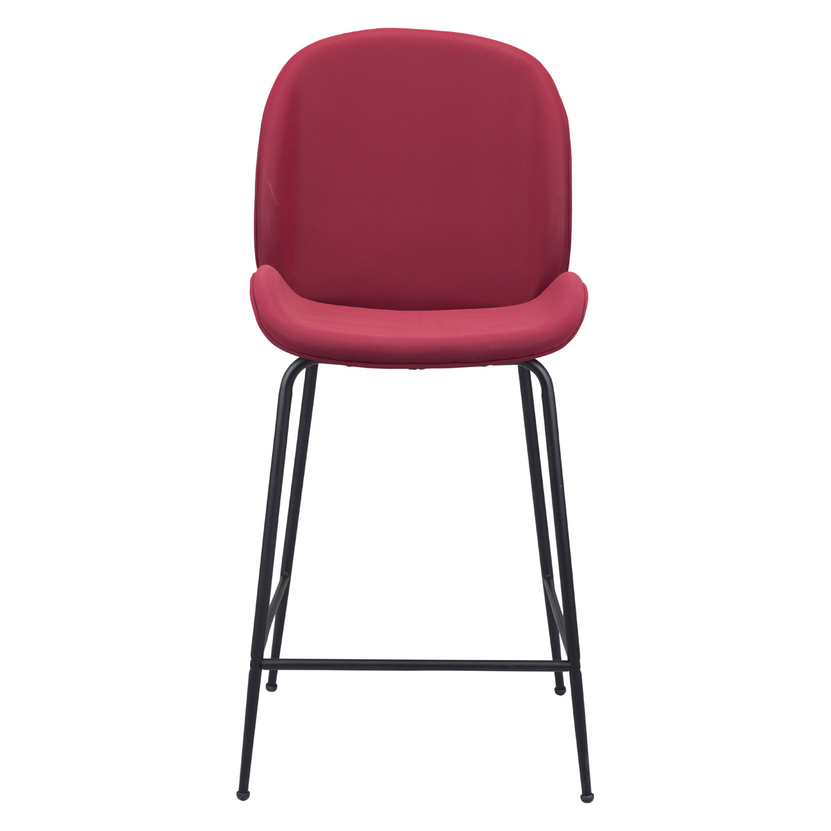 ZUO Miles Counter Chair - Red/Black