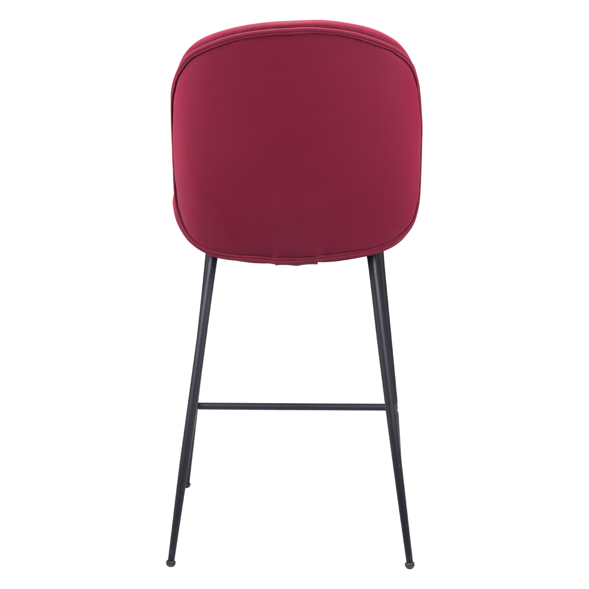 ZUO Miles Counter Chair - Red/Black