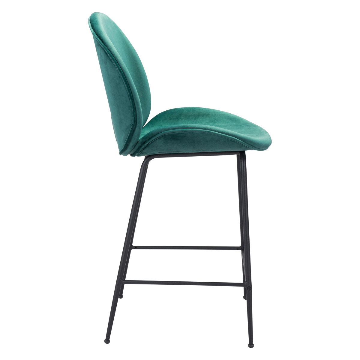 ZUO Miles Counter Chair - Green/Black