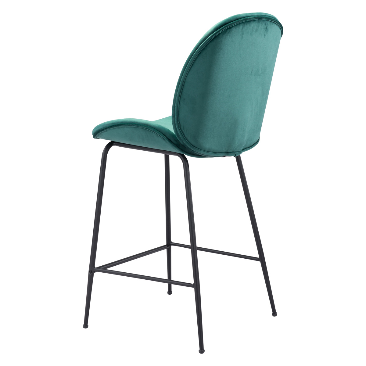 ZUO Miles Counter Chair - Green/Black