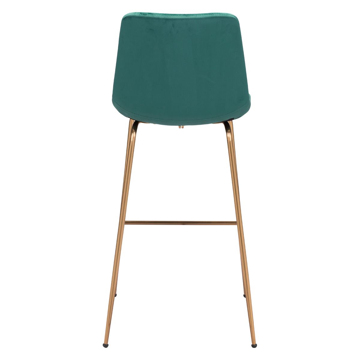 ZUO Tony Bar Chair - Green/Gold