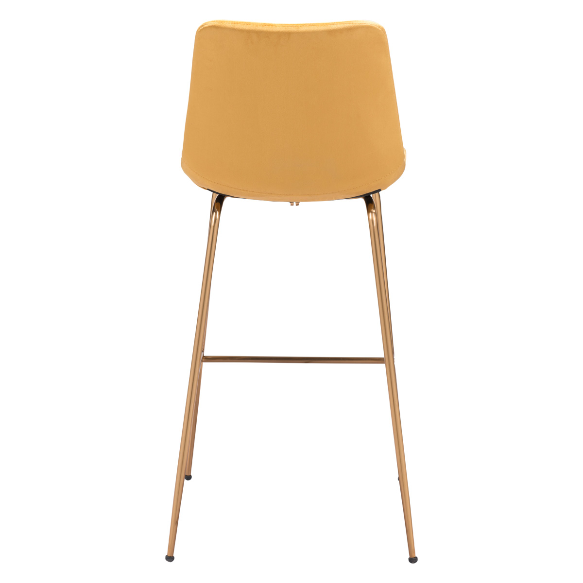 ZUO Tony Bar Chair - Yellow/Gold