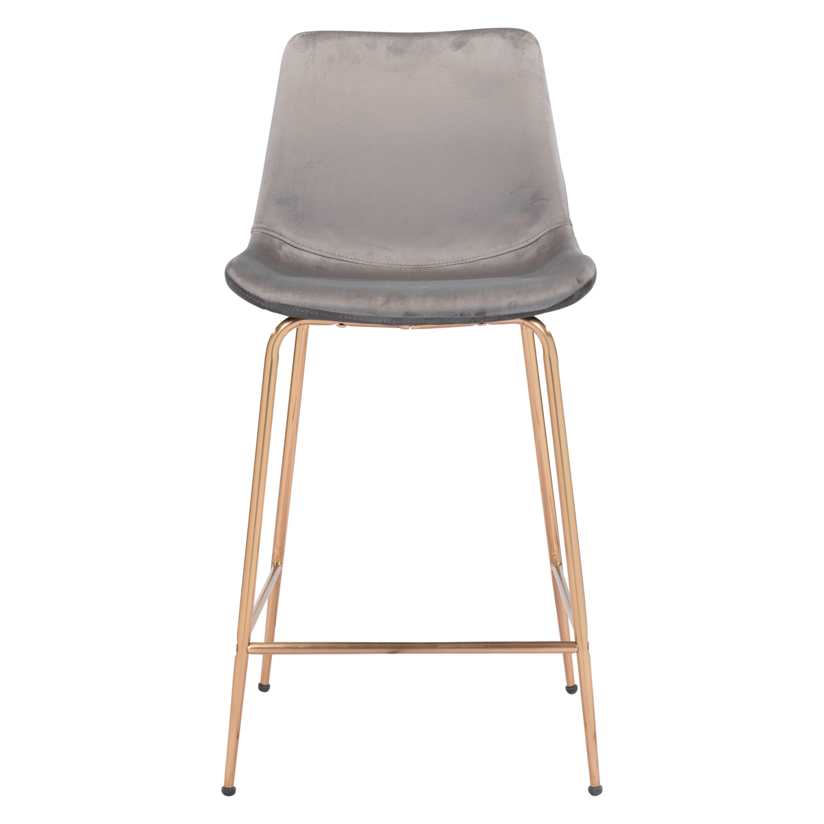 ZUO Tony Counter Chair - Gray/Gold