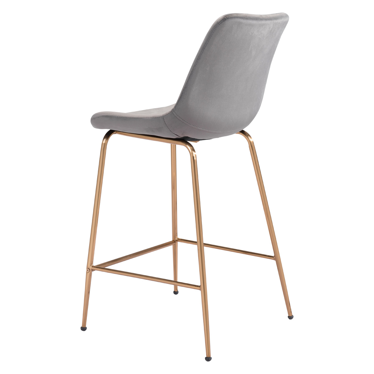 ZUO Tony Counter Chair - Gray/Gold