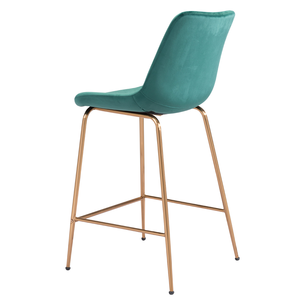 ZUO Tony Counter Chair - Green/Gold