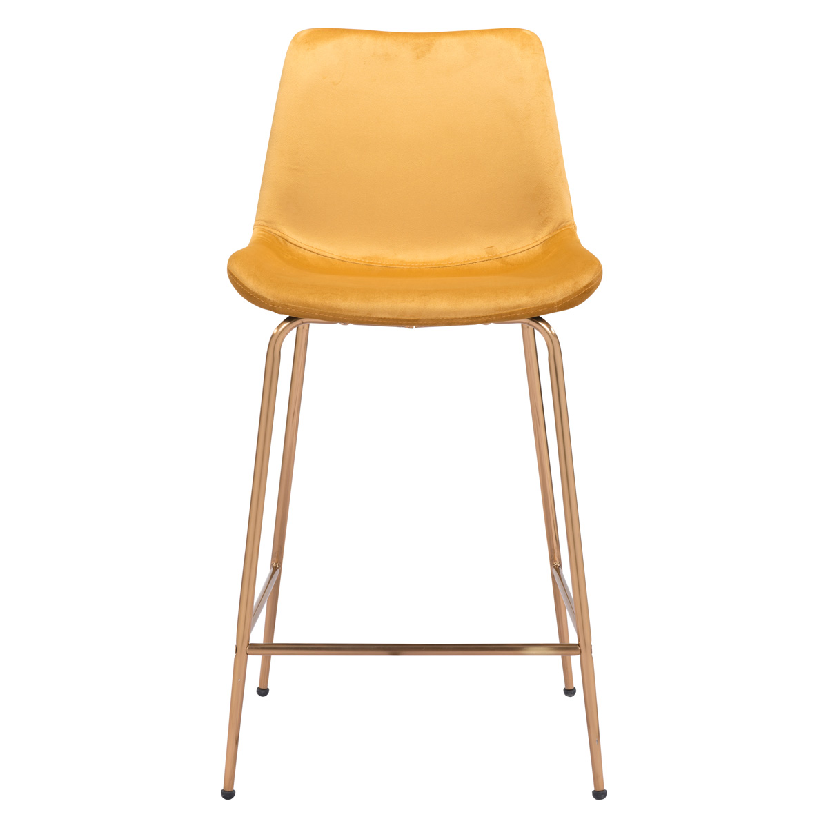 ZUO Tony Counter Chair - Yellow/Gold