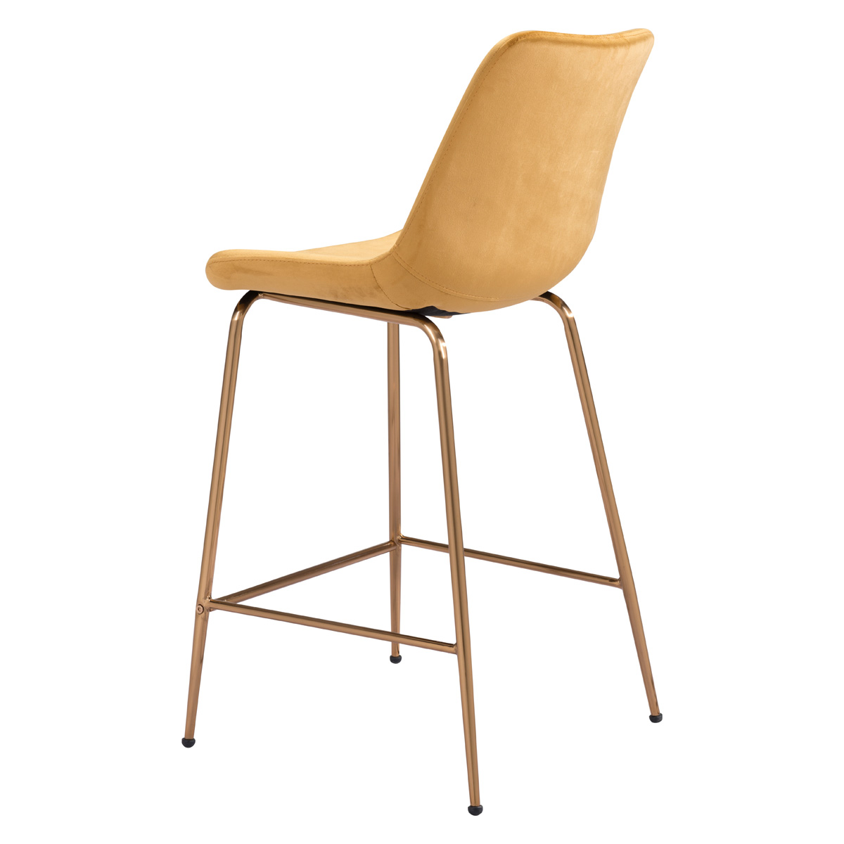 ZUO Tony Counter Chair - Yellow/Gold