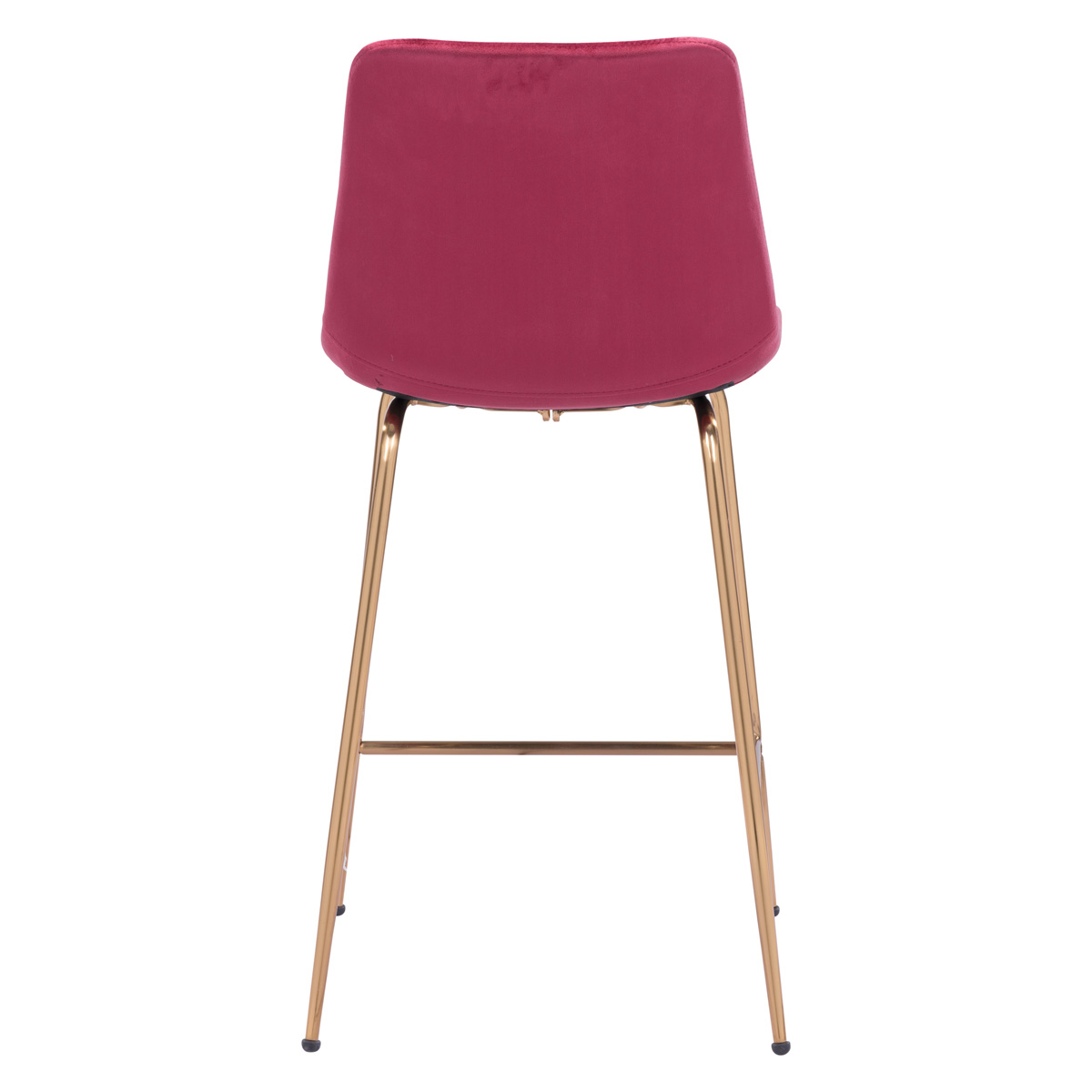 ZUO Tony Counter Chair - Red/Gold