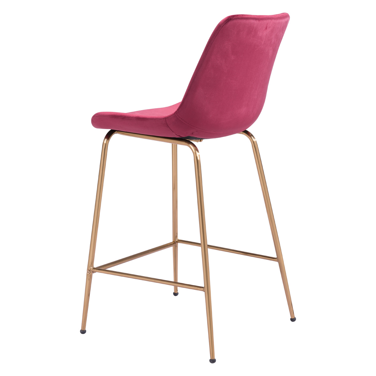 ZUO Tony Counter Chair - Red/Gold