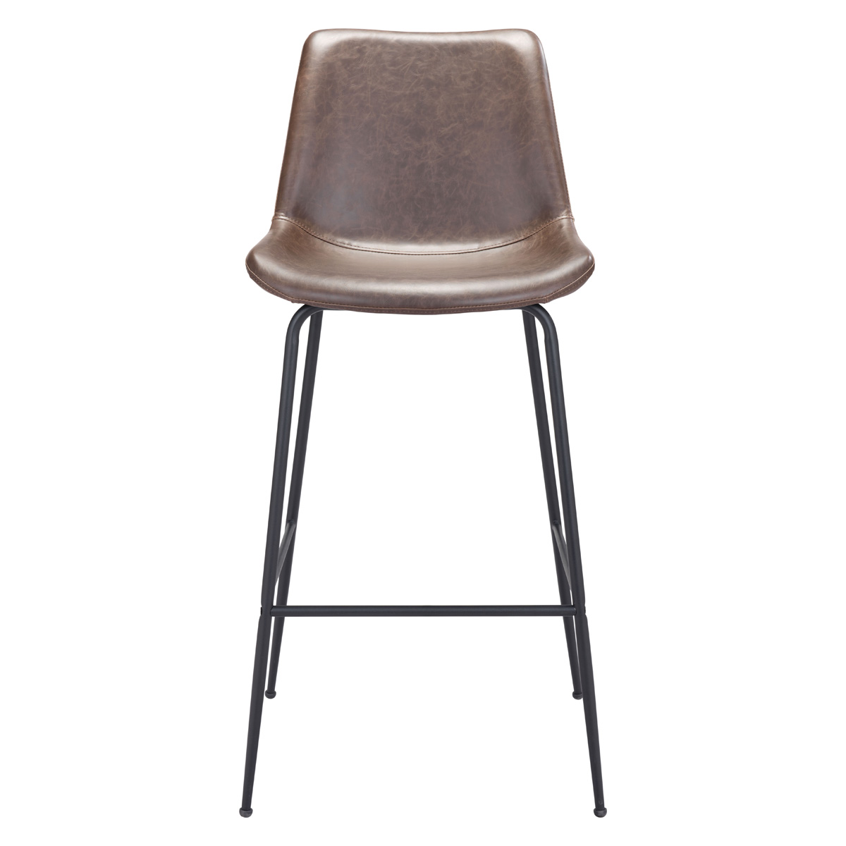 ZUO Byron Bar Chair - Brown/Black