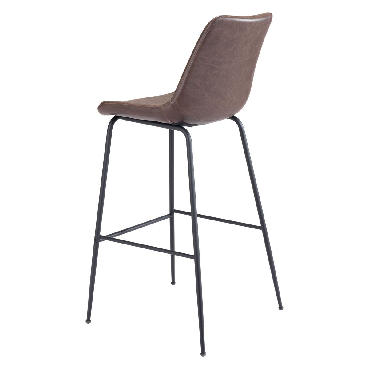 ZUO Byron Bar Chair - Brown/Black