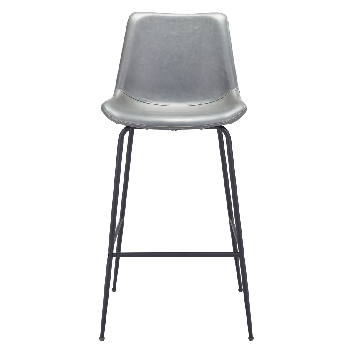 ZUO Byron Bar Chair - Gray/Black