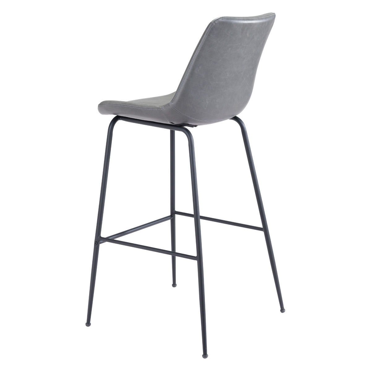 ZUO Byron Bar Chair - Gray/Black