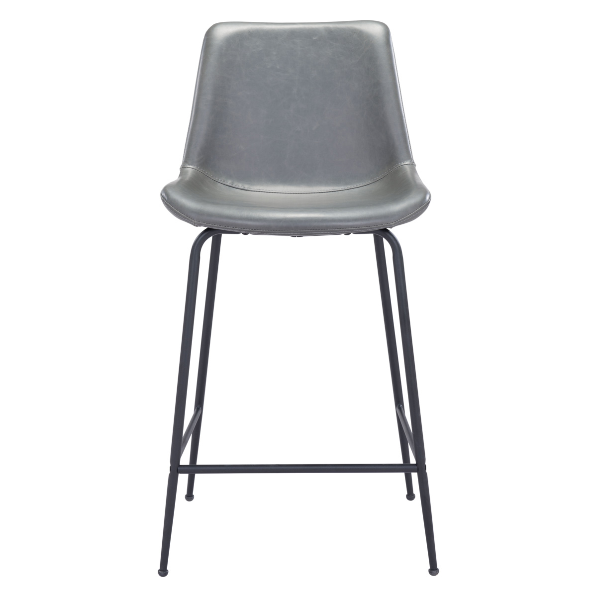 ZUO Byron Counter Chair - Gray/Black